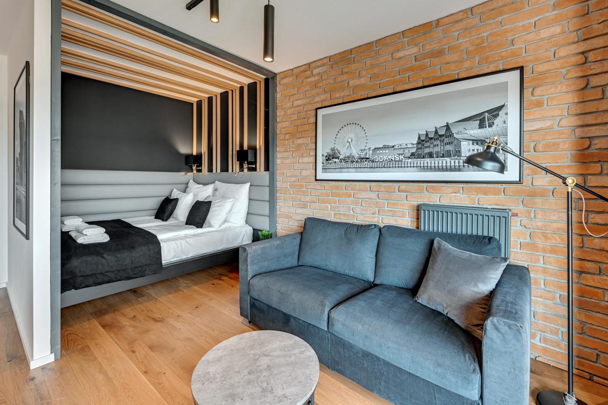 Nadmotlawie Riverside - Gym & Free Parking By Downtown Apartments Gdansk Oda fotoğraf