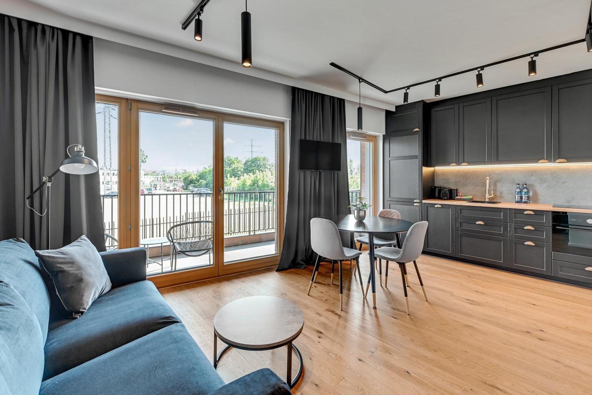 Nadmotlawie Riverside - Gym & Free Parking By Downtown Apartments Gdansk Oda fotoğraf